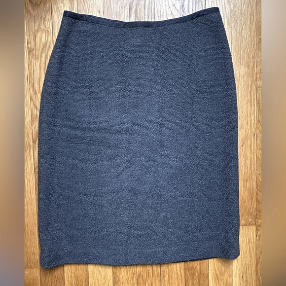 Linda Allard Ellen Tracy Wool Textured Skirt Size 6P - Picture 3 of 7